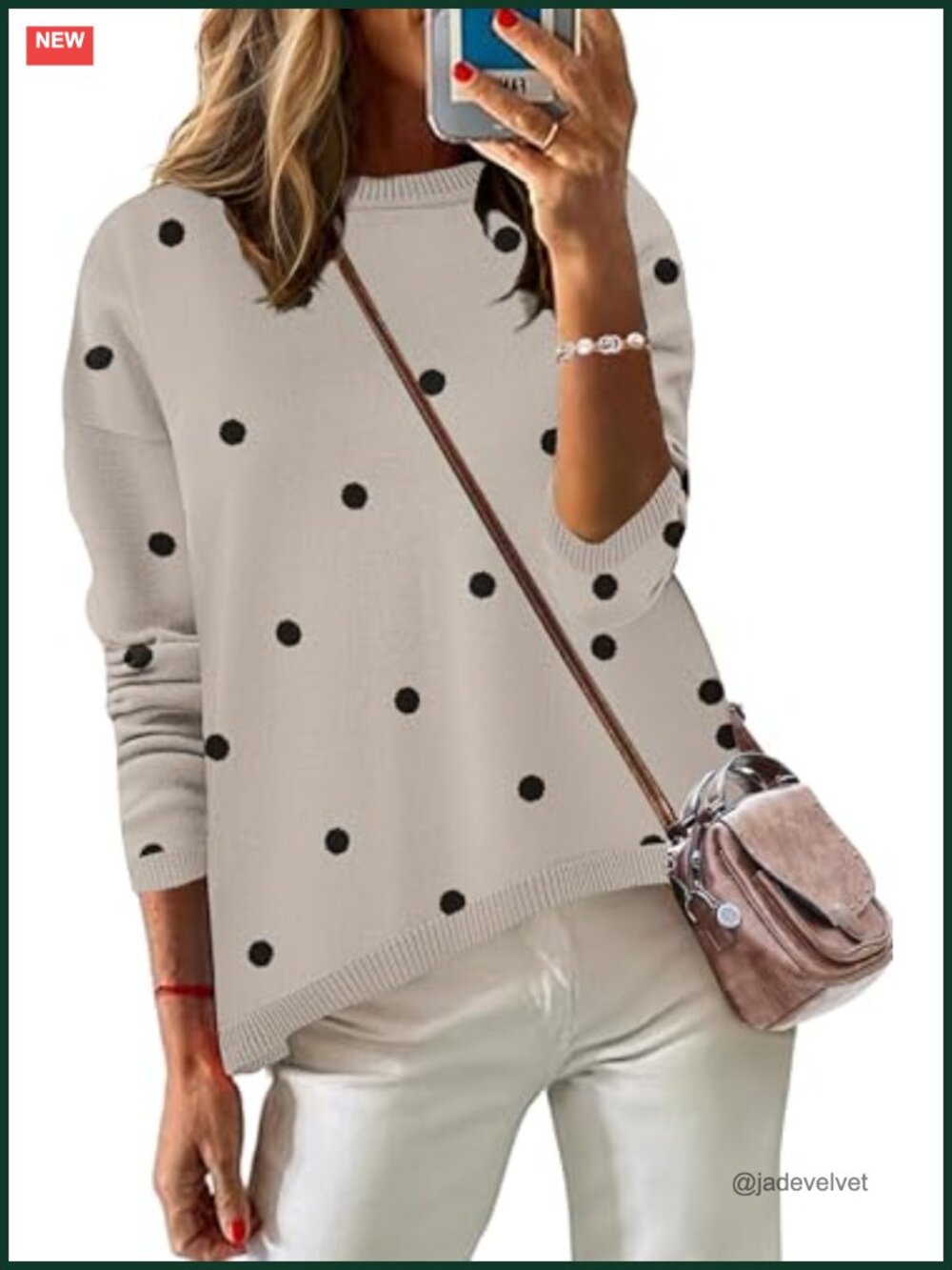 Zeagoo Women's Fall Knit Pullover Sweater Long Sleeve Drop Shoulder Crewneck